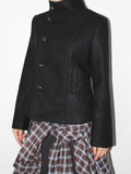 SLIM LINE HIGH-NECK COAT