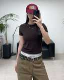 Erin Tencel Crop Short Sleeve Tee