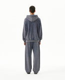 WASHED CUT OFF APPLIQUE SWEAT PANT