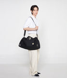 Flower Smile Embroidery Duffle Bag