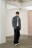 High Neck Canvas Structure Jacket