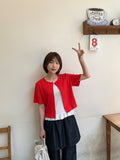 Hyori Frill Dot Sleeveless Cardigan Set