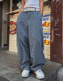 Builder Stripe Carpenter Denim Pants