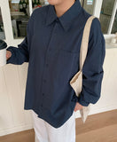 [BAONHAUS] Hennab Cotton Over Long Sleeve Shirt