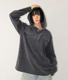 CORDUROY RIVET HOOD LONG-SLEEVE