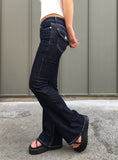 Harden Raw Back Pocket Stitch Bootcut Denim Pants