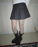Elon Wool Pleated Mini Skirt