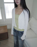Yadin Ribbed Open Cardigan
