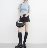 Riffen reverse slit T-shirt