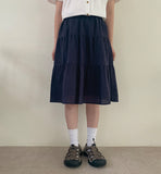 Suit Stripe Banding Skirt