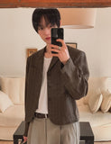 Lens Button Crop Blazer