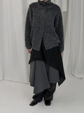 Ketone High Neck Button Cardigan