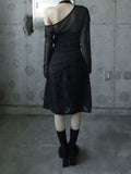 Featherb Flower Midi Skirt