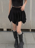 Hota Tiered Shirring Span Mini Skirt