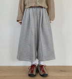[unisex] Hiccup Rivet Banding Bermuda Pants