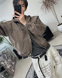 Pedo Dyeing Crop Hood Jacket