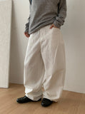 Bepos Rivet Cotton Balloon Wide Pants
