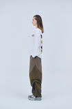 Round Cut Dart Nylon Pants