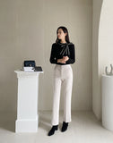 Remine Line Ribbon Tie Knit