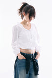 Mori satin blouse