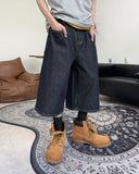 Beto Non-Faded Raw Bermuda Pants