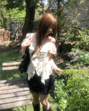 Bloom Corsage Frill Blouse