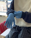 Vimparo Color Wool Knit Gloves - 50% wool