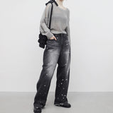 [NONCODE] ONBIA Damage Knitwear