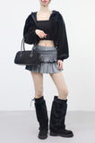 Letia Velvet Tiered Skirt