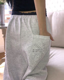 Hanan Studded Wide Training Pants
