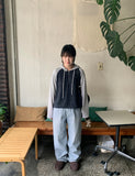 Econde Hidden Banding Light Blue Denim Pants
