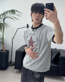 Pia Star Crop Ringer Tee