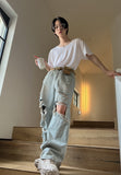 Hand Vintage Wide Denim