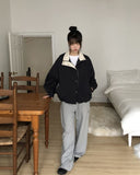 Ohen Color Matching Collar Field Jacket