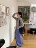 Ukon button color wide pants