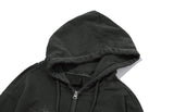 2-WAY PENTA CROP pigment HOOD ZIPUP