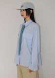 STRIPE WESTERN POCKET SH