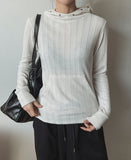 Shane Ribbed Studded Hoodie