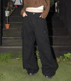 [MADE] Haub Back Curve Cargo Pocket Wide Cotton Pants