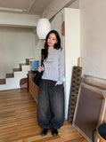 [unisex] Linon Washing Wide Denim Pants