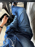 Line Brush Wide Denim
