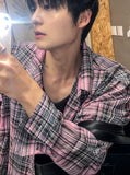 Summer check board cutting shirt