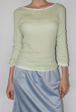 TENCEL LAYERED 3/4 TEE