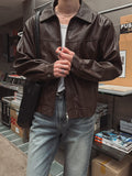 Shane Curved Leather Jacket