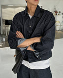 Twin cut denim jacket