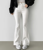 [Peach fuzz] Winter Long Length Span Long Boot Cut Cotton Pants