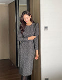 Watte Herringbone Check H-Line One Piece
