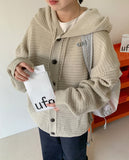 [unisex] Tucu Knit Over Hood Cardigan