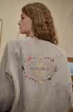 Cat Stitch Raglan Pigment Sweatshirt