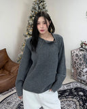 Ruel diagonal zipper knit